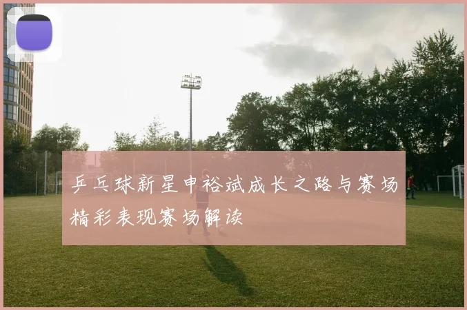 乒乓球新星申裕斌成长之路与赛场精彩表现赛场解读